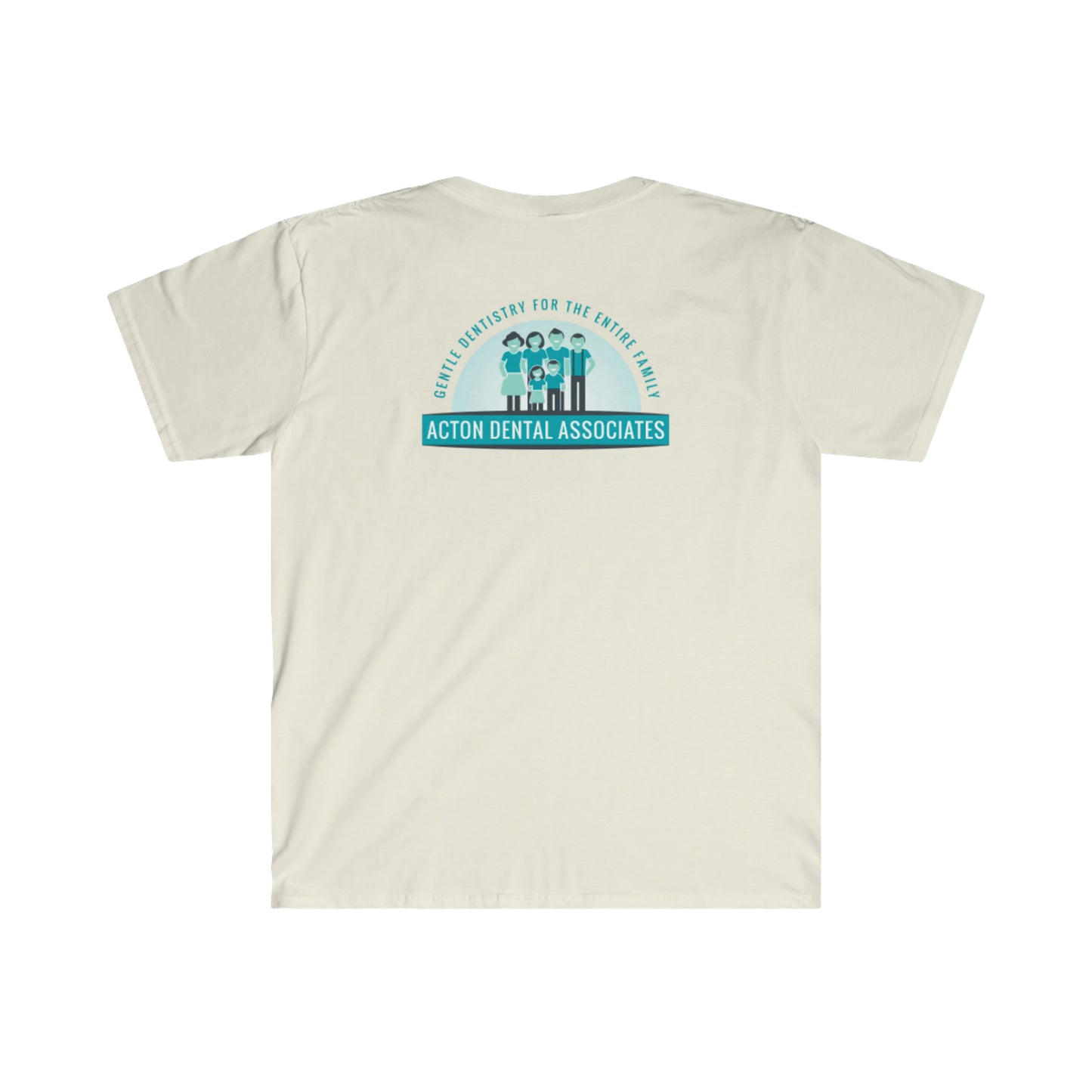 Acton Dental Womens no qr code Gilden Unisex Softstyle T-Shirt