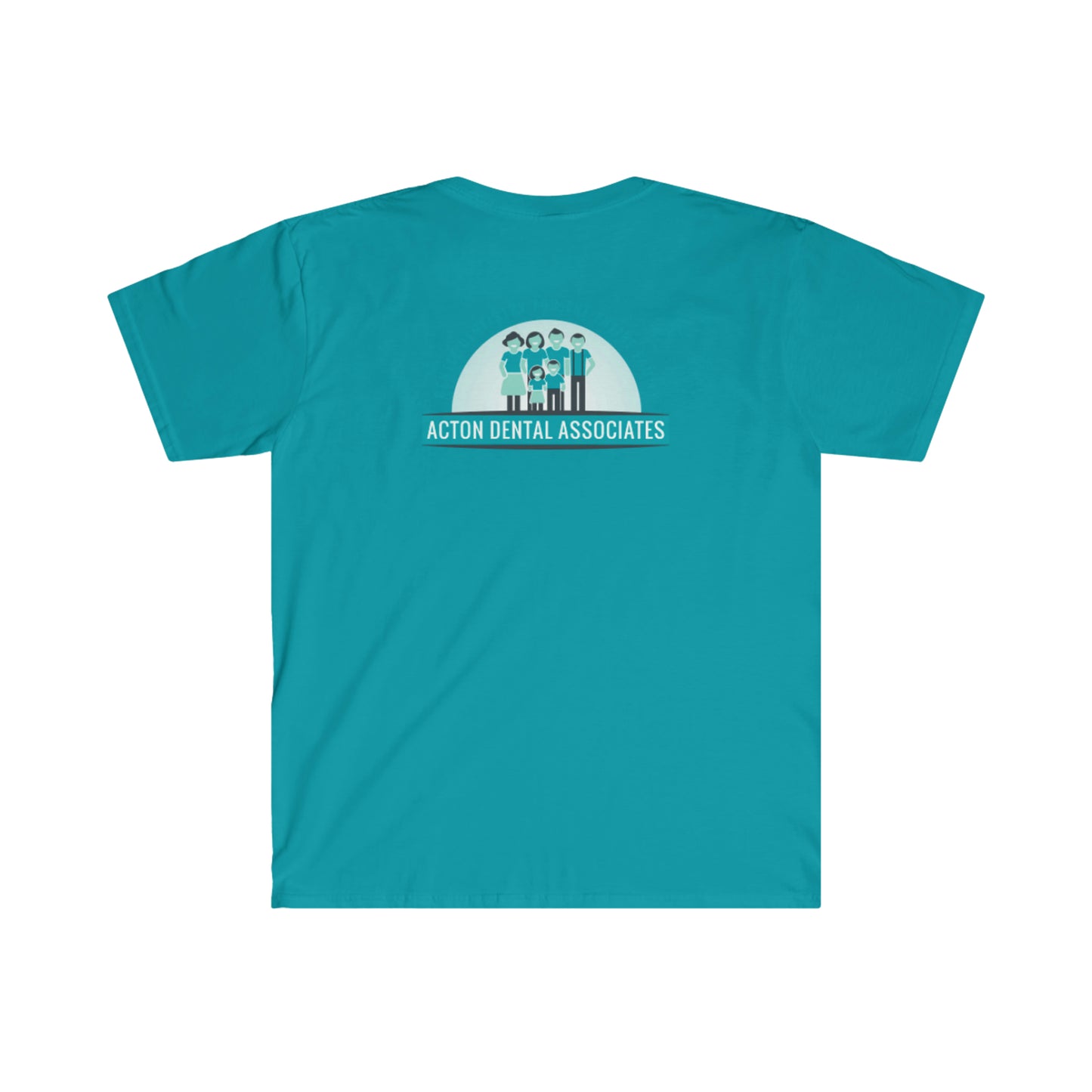 Acton Dental Womens no qr code Gilden Unisex Softstyle T-Shirt