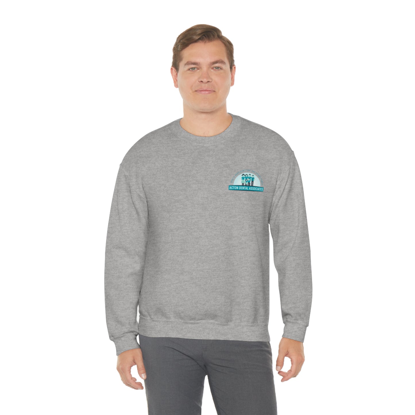 Front and back logo with no QR code womens Unisex Heavy Blend™ Crewneck Sweatshirt