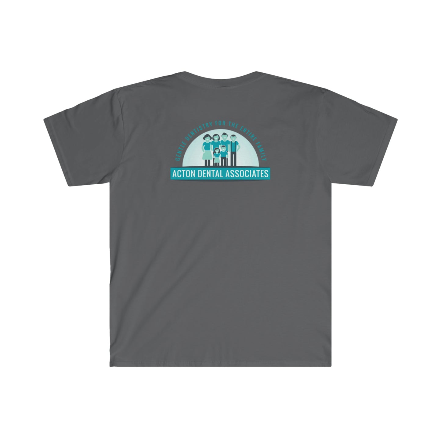 Acton Dental Womens no qr code Gilden Unisex Softstyle T-Shirt