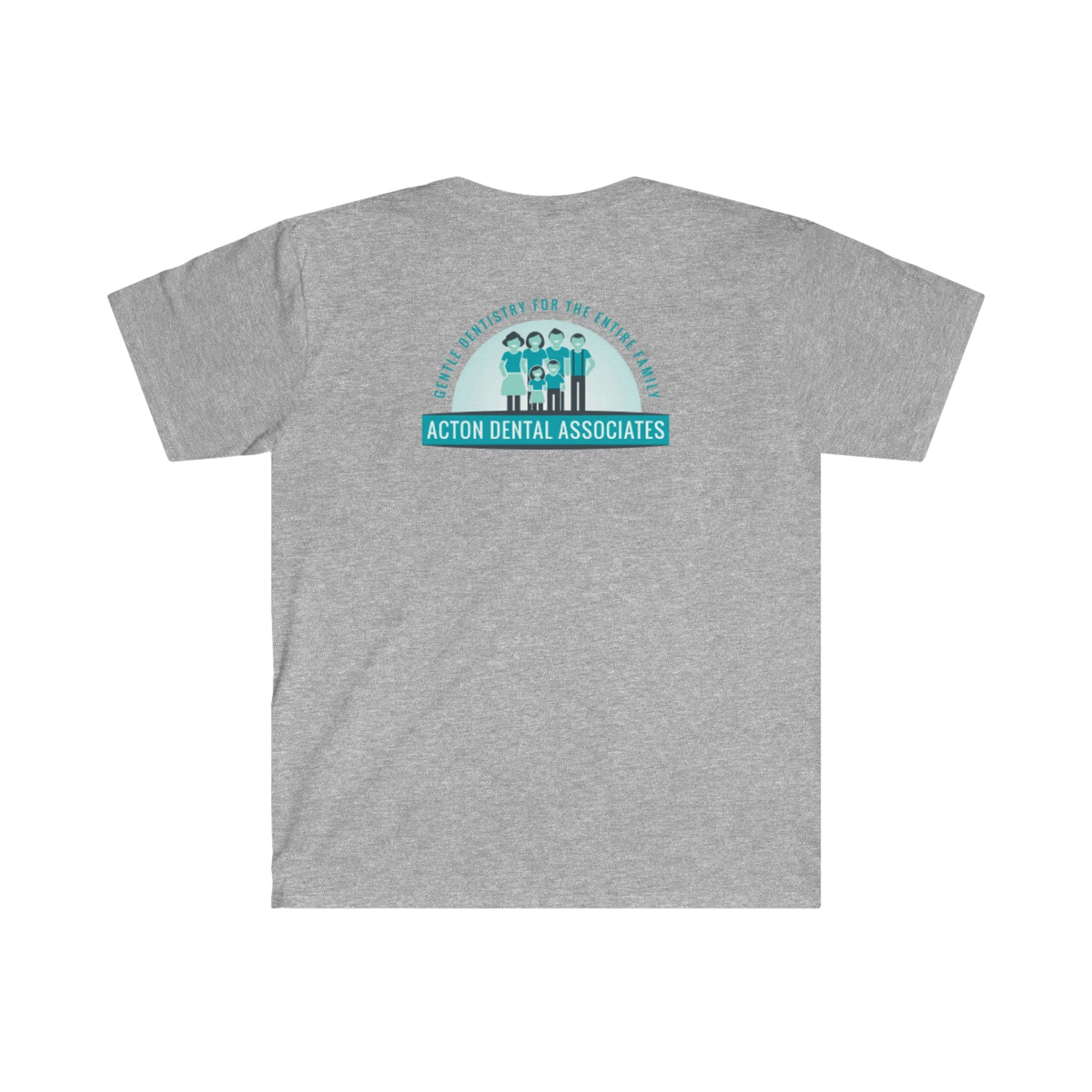 Acton Dental Womens no qr code Gilden Unisex Softstyle T-Shirt