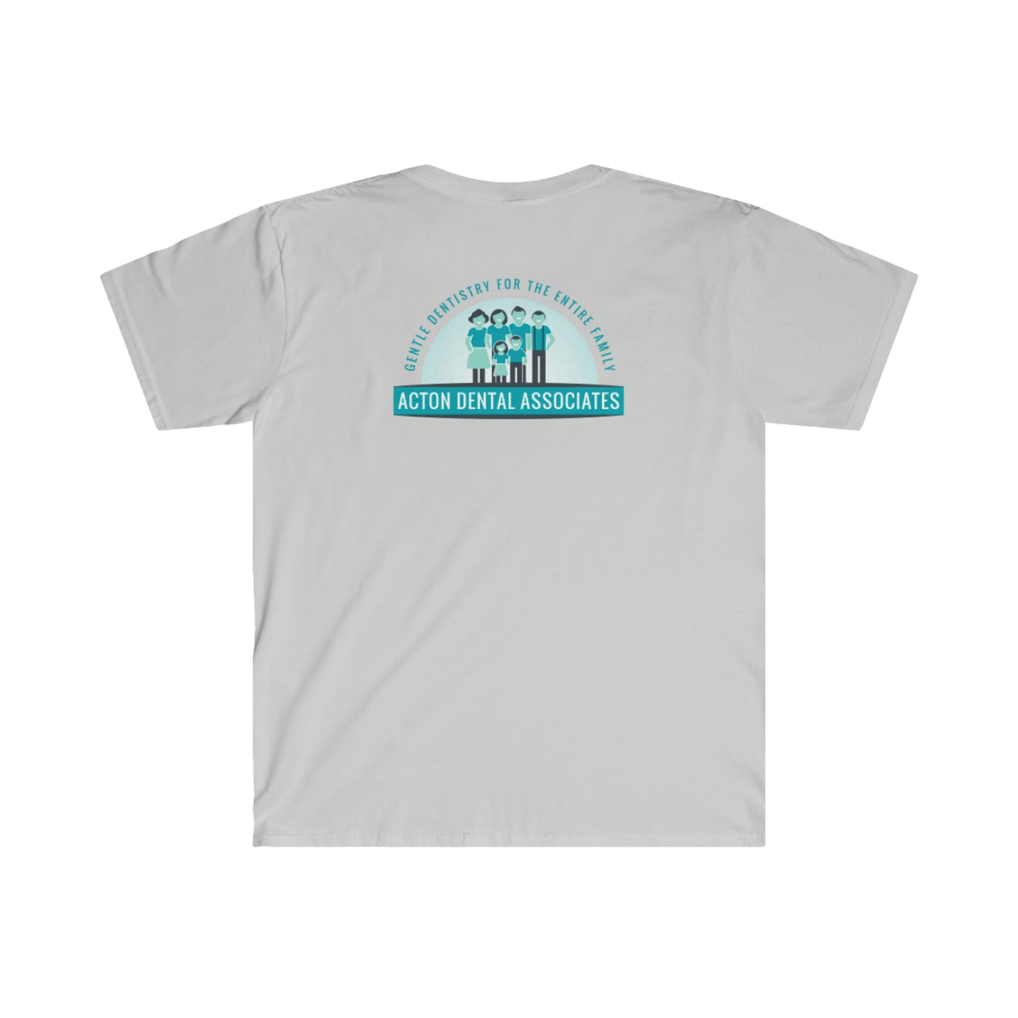 Acton Dental Womens no qr code Gilden Unisex Softstyle T-Shirt