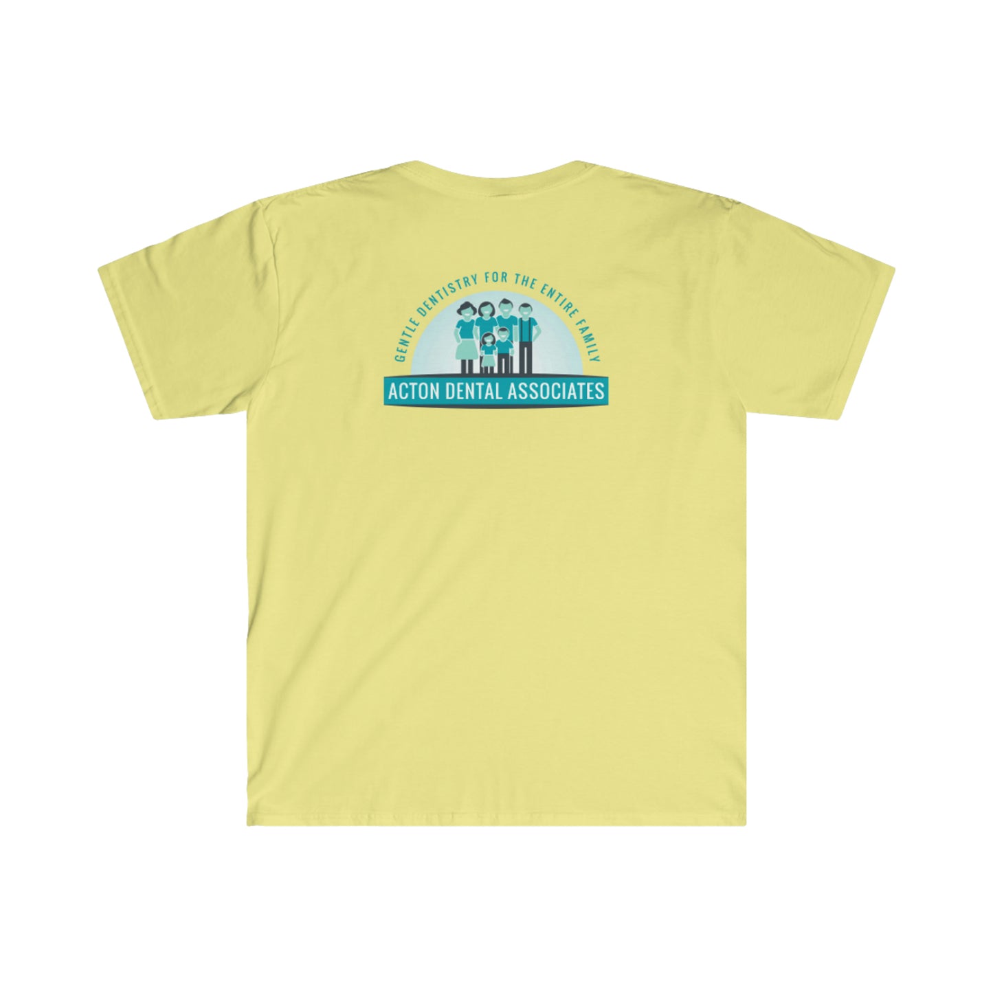 Acton Dental Womens no qr code Gilden Unisex Softstyle T-Shirt