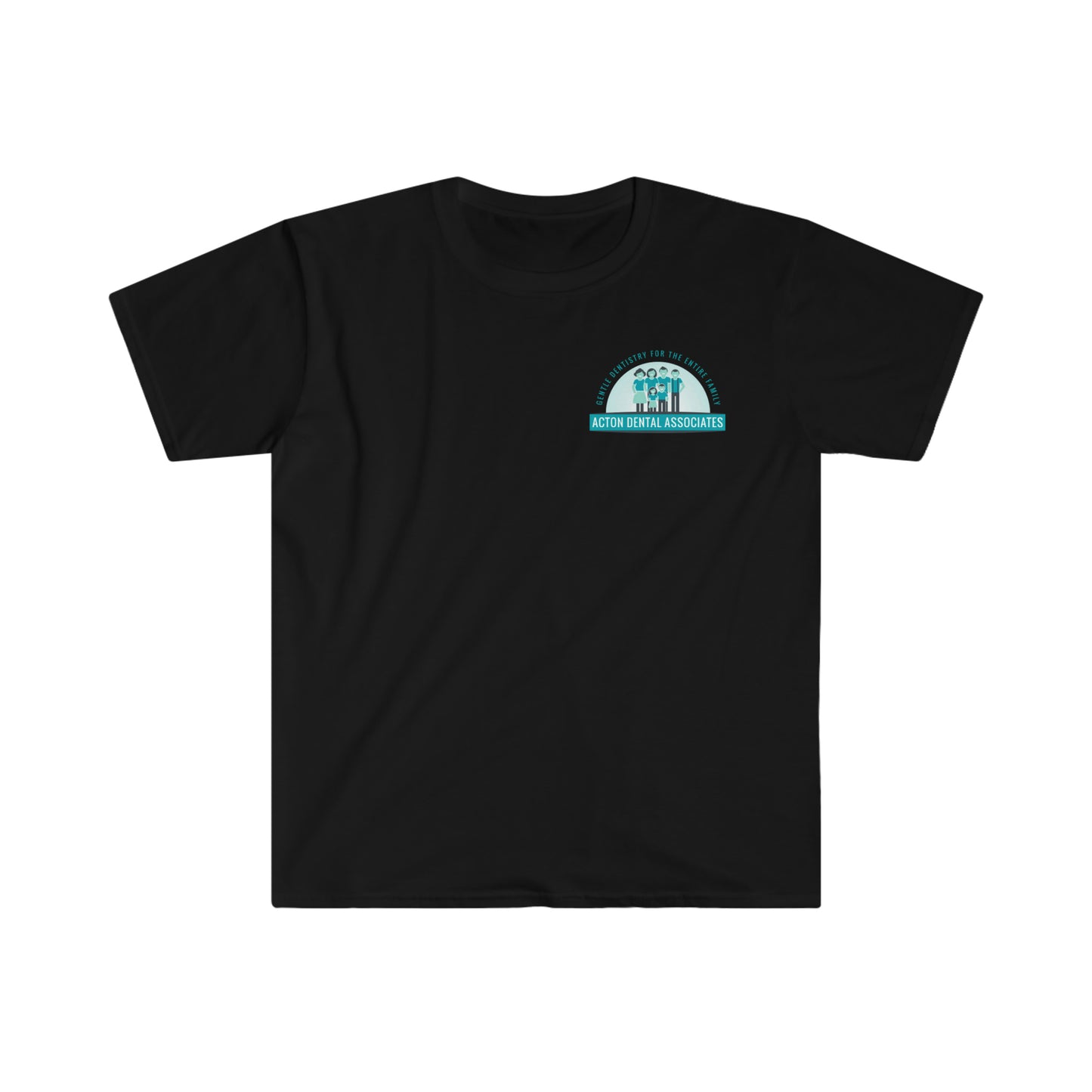 Acton Dental Womens no qr code Gilden Unisex Softstyle T-Shirt
