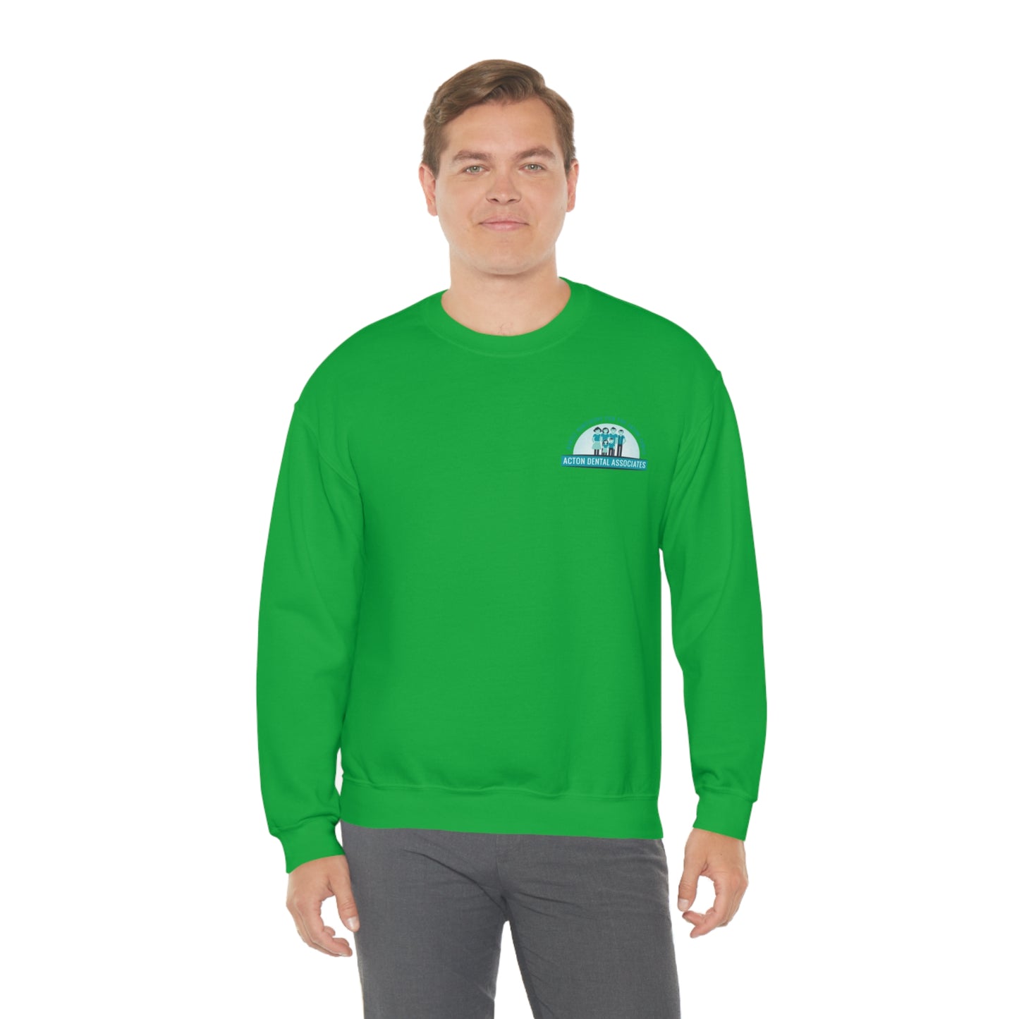 Front and back logo with no QR code womens Unisex Heavy Blend™ Crewneck Sweatshirt