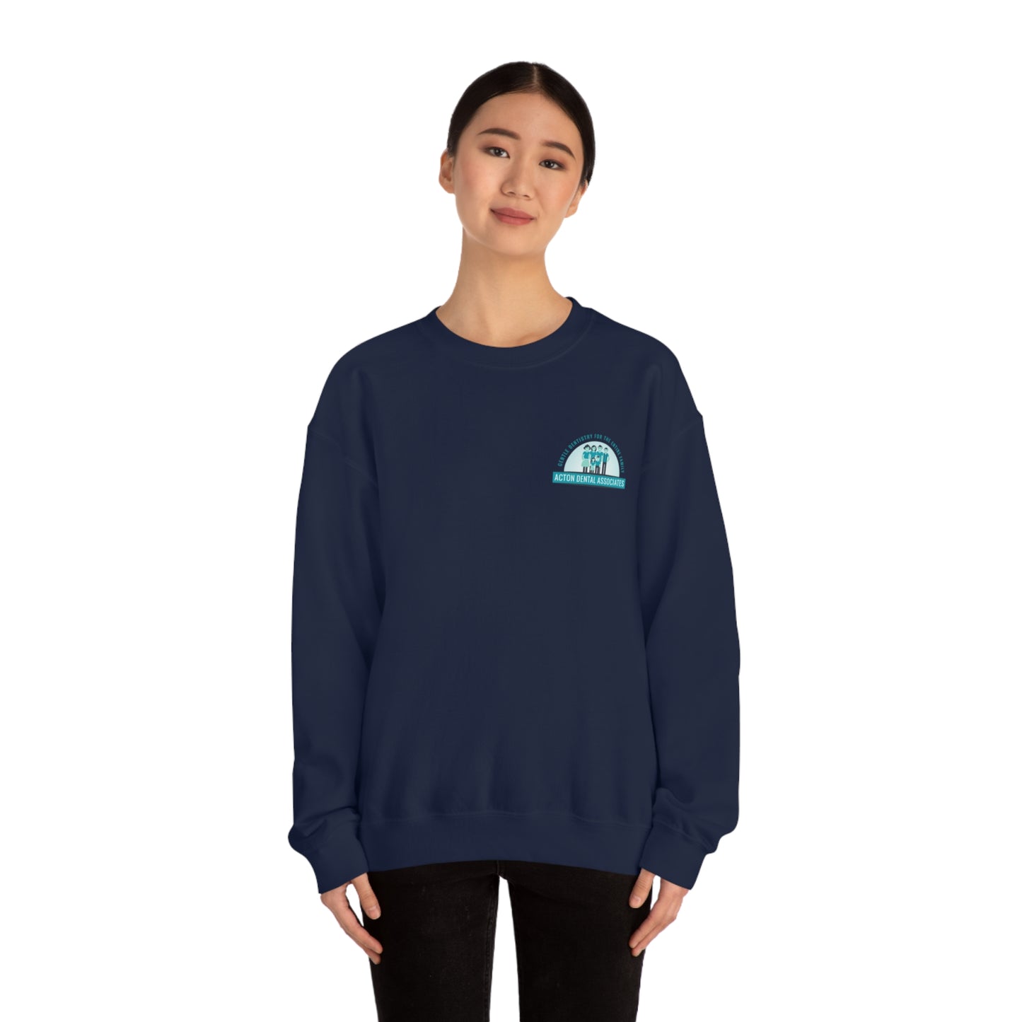 Front and back logo with no QR code womens Unisex Heavy Blend™ Crewneck Sweatshirt