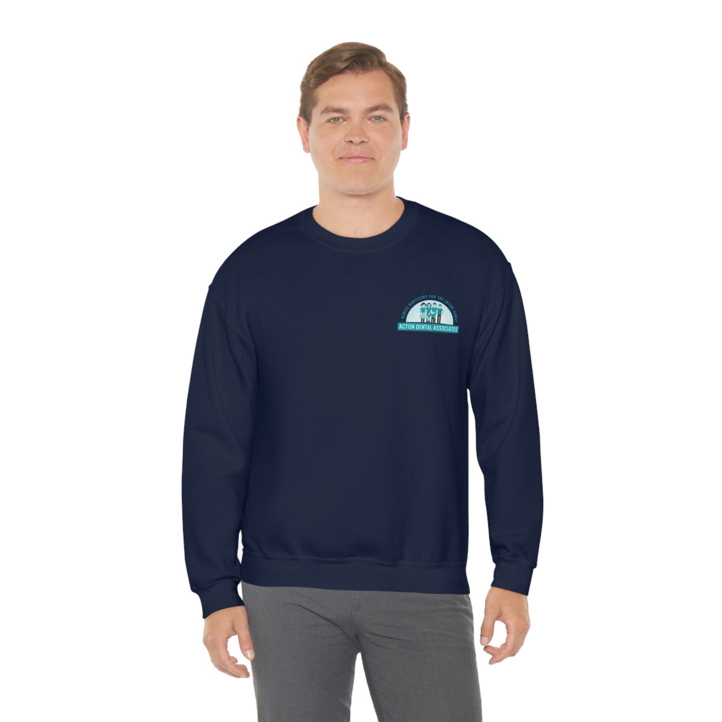 Front and back logo with no QR code womens Unisex Heavy Blend™ Crewneck Sweatshirt