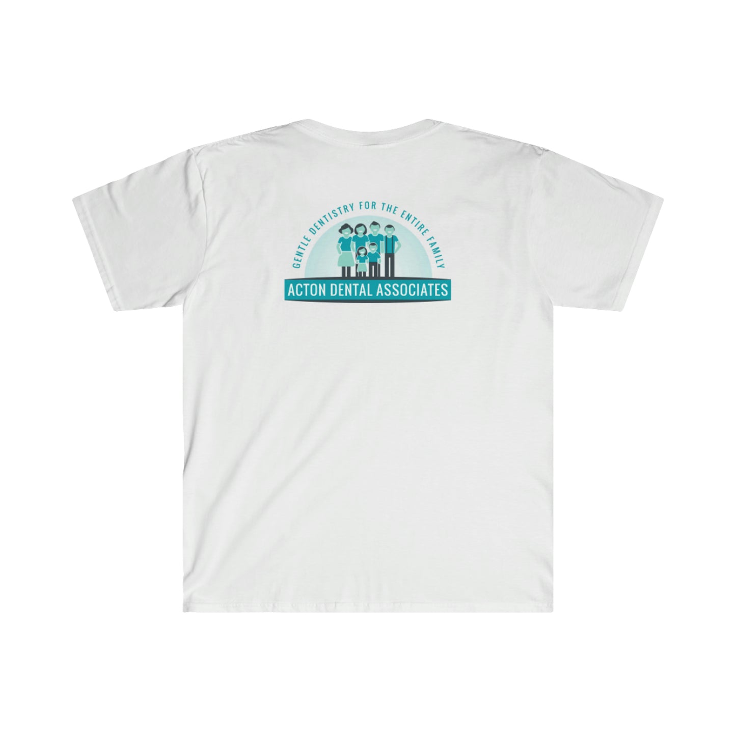 Acton Dental Womens no qr code Gilden Unisex Softstyle T-Shirt
