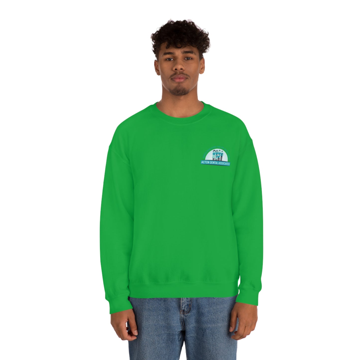 Front and back logo with no QR code womens Unisex Heavy Blend™ Crewneck Sweatshirt