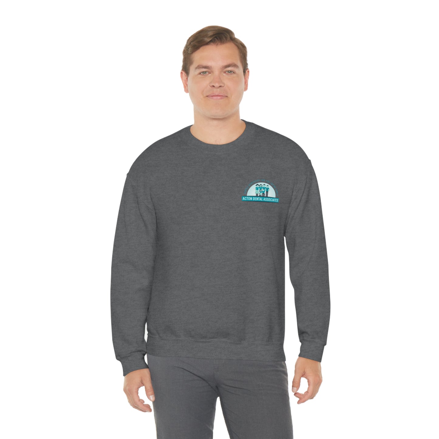 Front and back logo with no QR code womens Unisex Heavy Blend™ Crewneck Sweatshirt